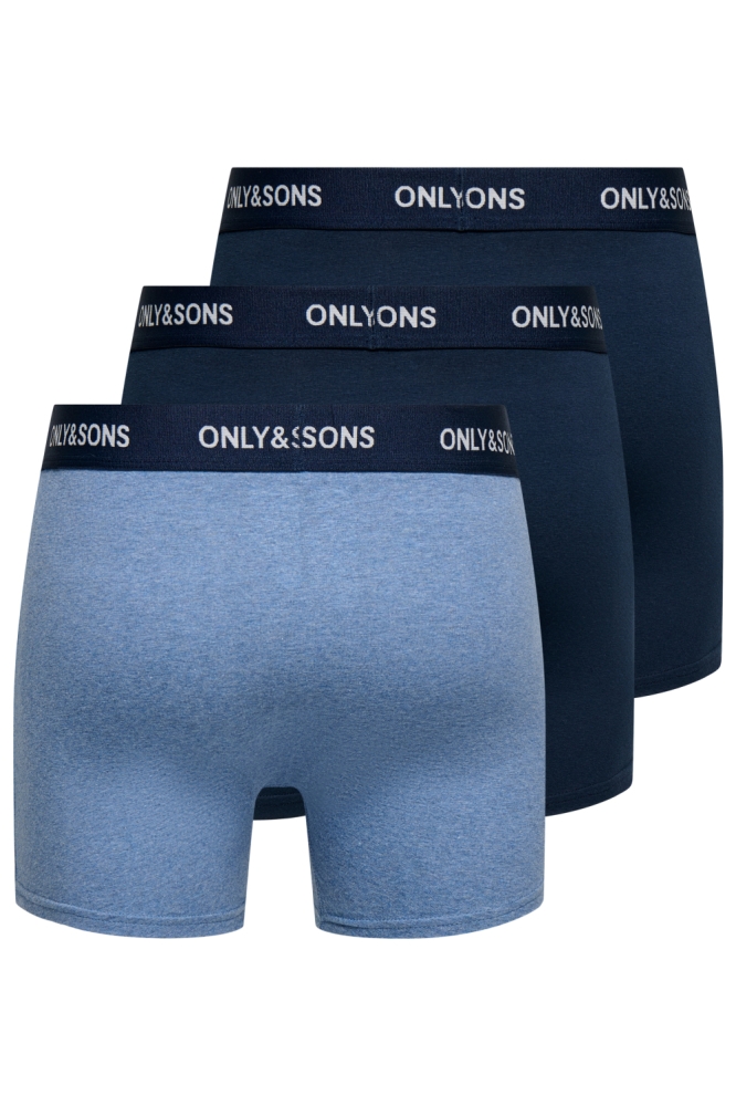 Only & Sons blauwe heren ondergoed | Achteraanzicht