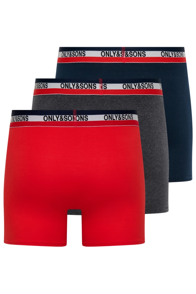 Only & Sons grijze heren ondergoed | Achteraanzicht