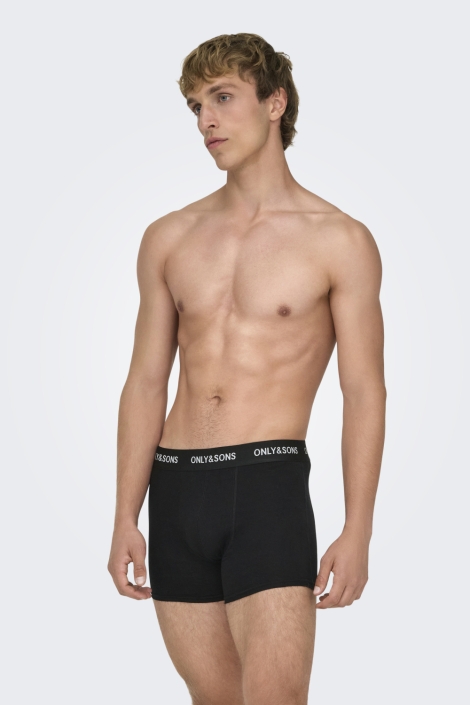 Only & Sons zwarte heren ondergoed | Model vooraanzicht