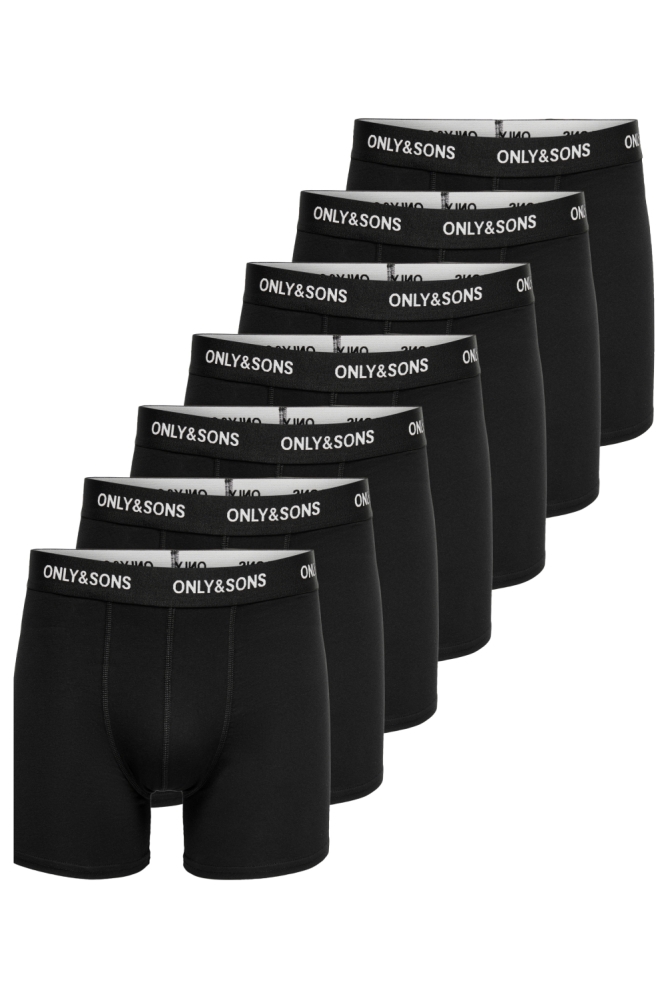 Only & Sons zwarte heren ondergoed | Vooraanzicht