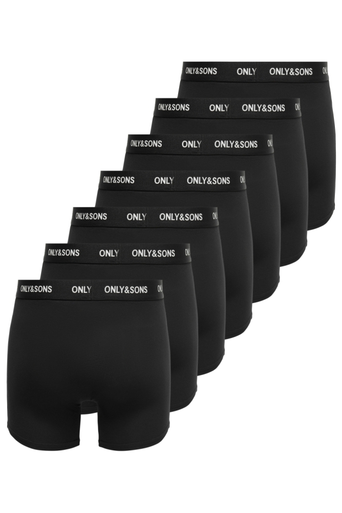 Only & Sons zwarte heren ondergoed | Achteraanzicht