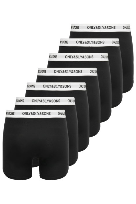 Only & Sons zwarte heren ondergoed | Achteraanzicht