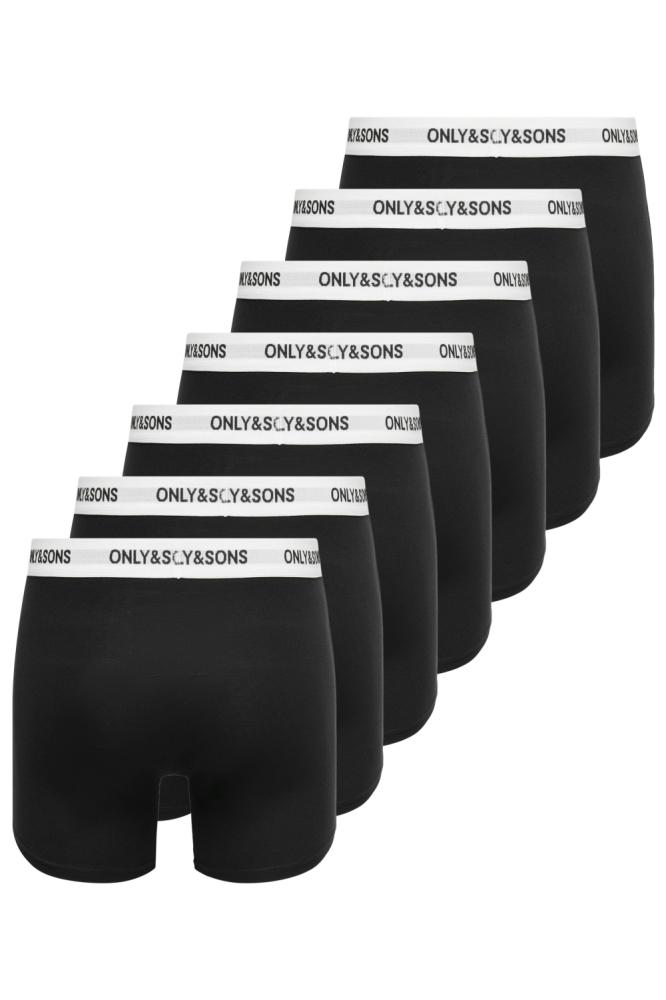 Only & Sons zwarte heren ondergoed | Achteraanzicht