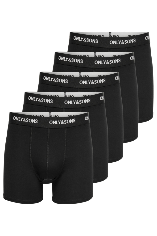 Only & Sons zwarte heren ondergoed | Vooraanzicht