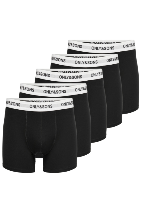 Only & Sons zwarte heren ondergoed | Vooraanzicht