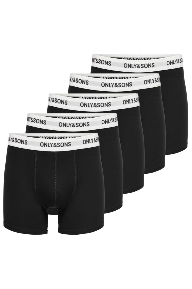 Only & Sons zwarte heren ondergoed | Vooraanzicht