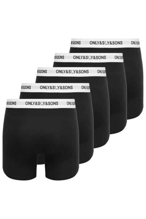 Only & Sons zwarte heren ondergoed | Achteraanzicht