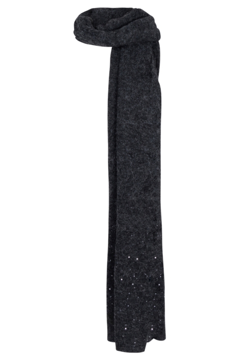 Juffrouw Jansen grijze dames sjaal | Vooraanzicht