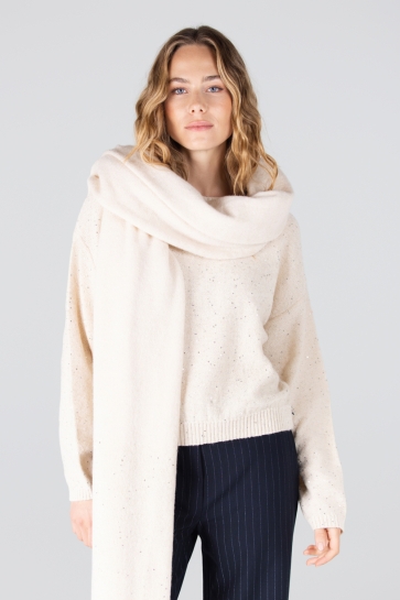 Juffrouw Jansen Accessoire AYA W25 SJAAL HK 907 000010 OFF WHITE