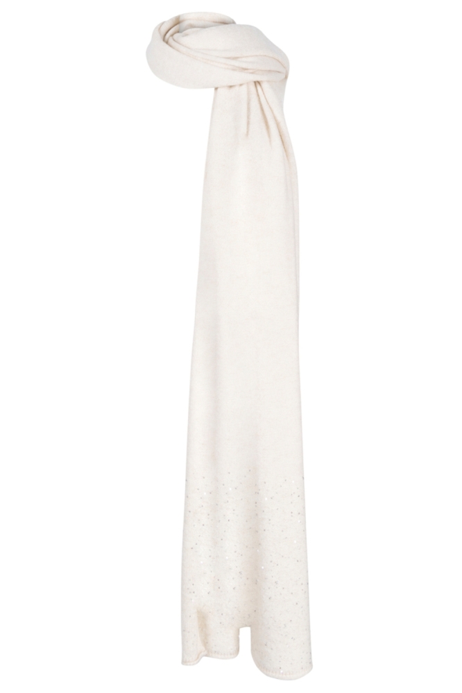 Juffrouw Jansen ecru dames sjaal | Vooraanzicht