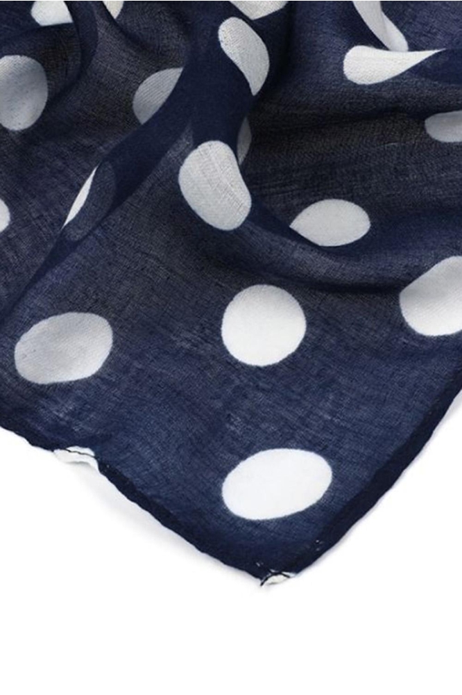 Touch blauwe dames sjaal | Close up