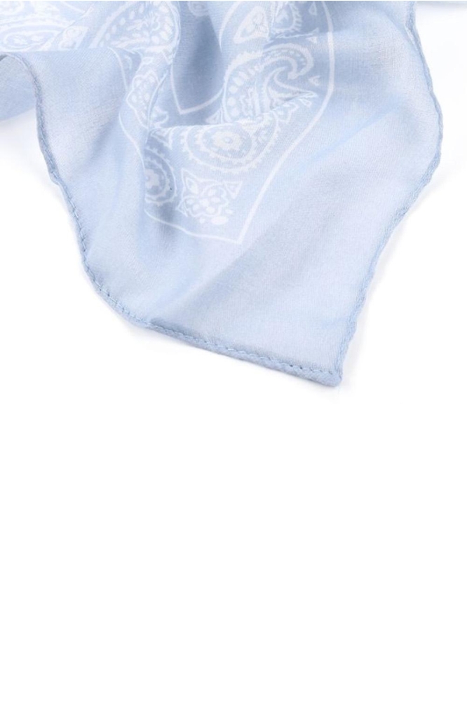 Touch blauwe dames sjaal | Close up