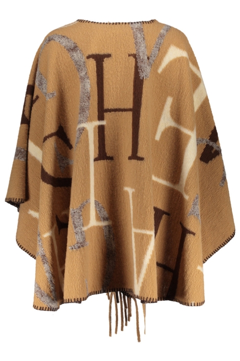 Geisha zand dames poncho | Achteraanzicht