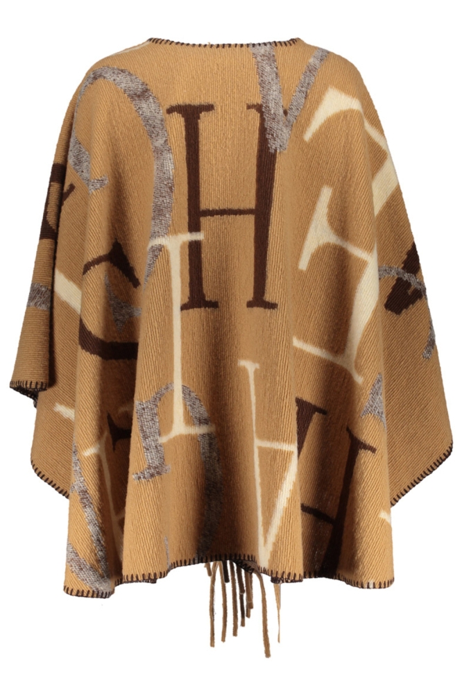 Geisha zand dames poncho | Achteraanzicht