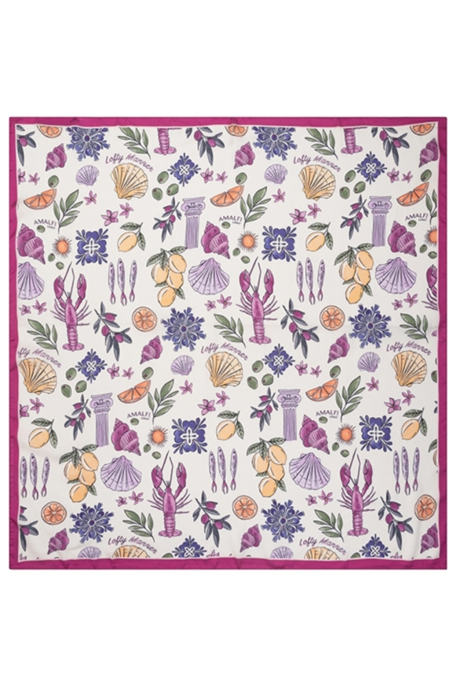 Lofty Manner beige dames sjaal | Bovenaanzicht