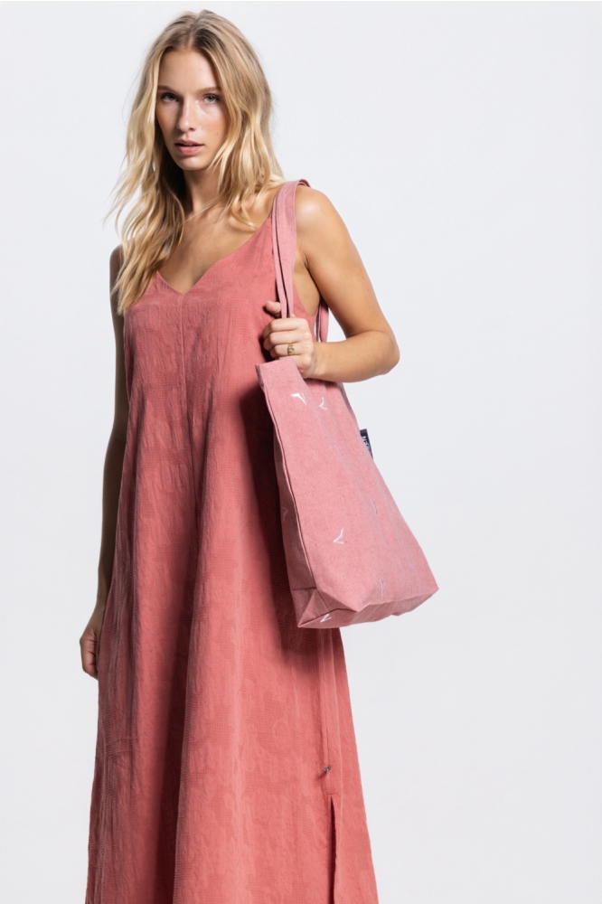 Juffrouw Jansen roze dames accessoire | Model vooraanzicht