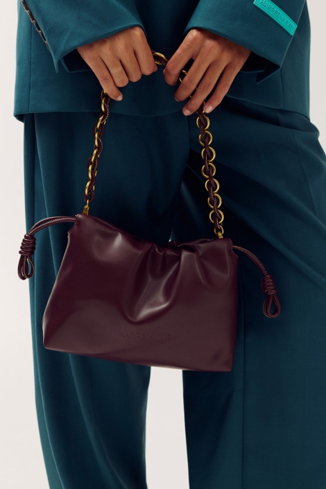 Harper & Yve rode dames tas | Model vooraanzicht