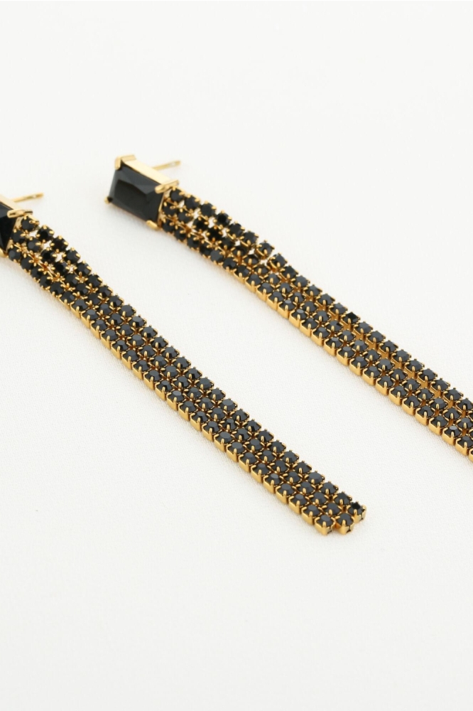 Touch zwarte dames sieraad | Zijaanzicht