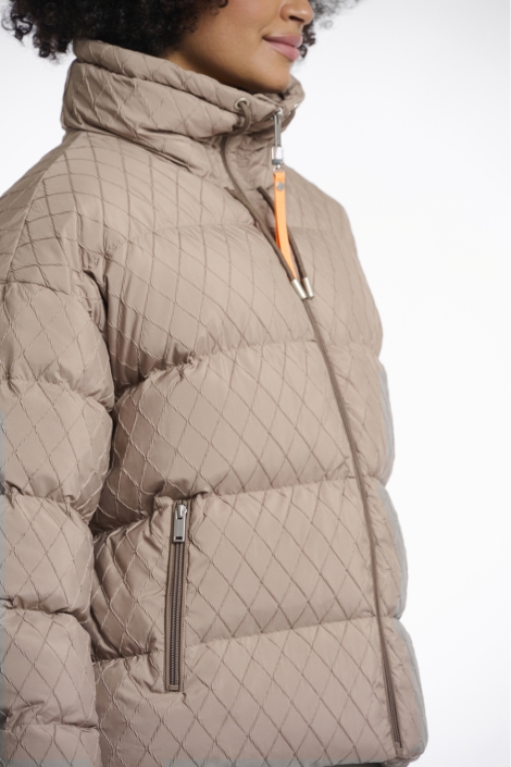 Rino & Pelle camel dames jas | Close up