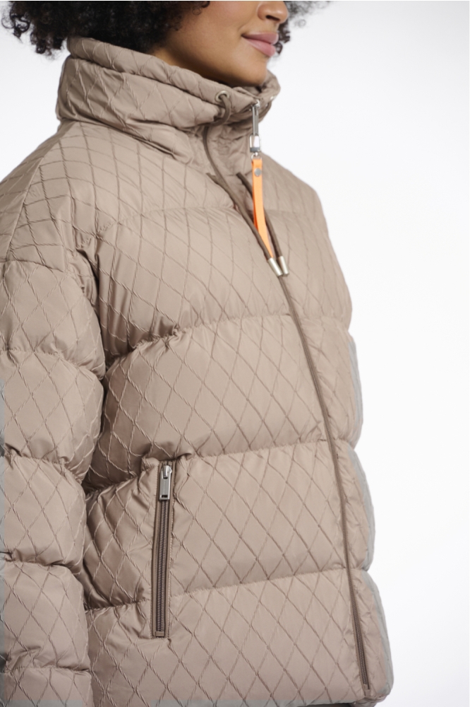 Rino & Pelle camel dames jas | Close up