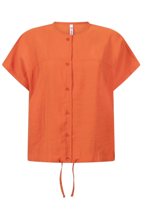 Zoso oranje dames blouse | Vooraanzicht
