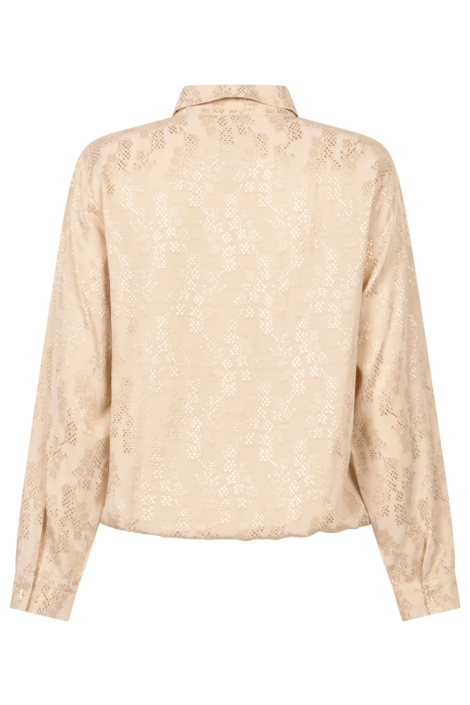 Zoso beige dames blouse | Achteraanzicht