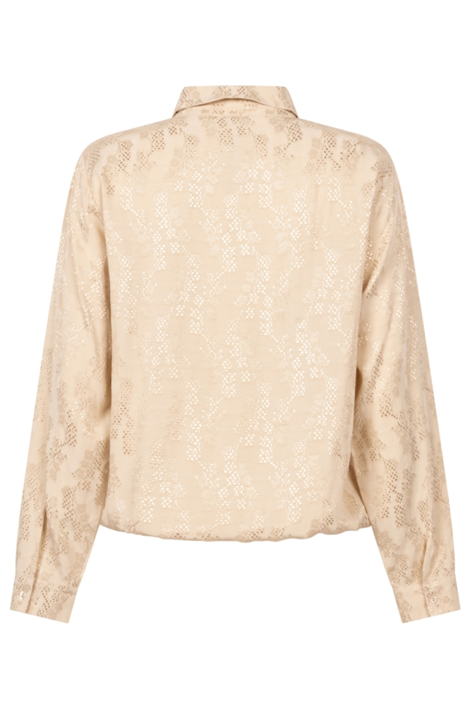 Zoso beige dames blouse | Achteraanzicht