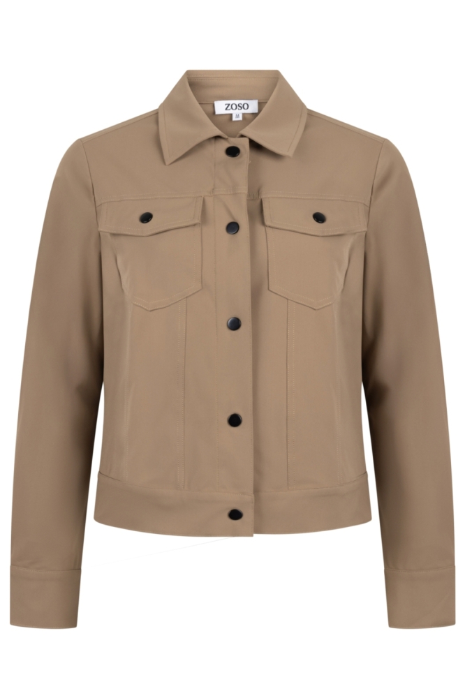 Zoso camel dames blouse | Vooraanzicht
