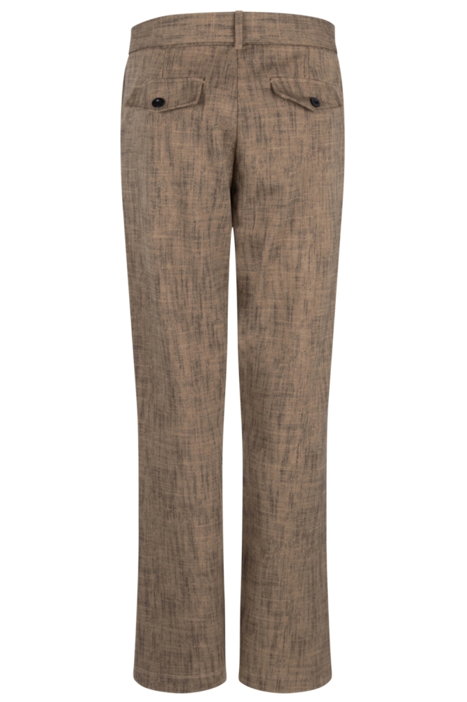 Zoso camel dames broek | Achteraanzicht