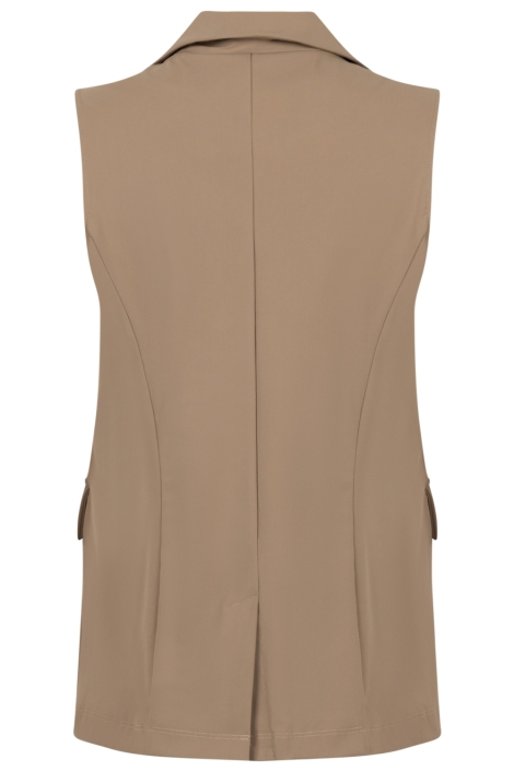 Zoso camel dames gilet | Achteraanzicht
