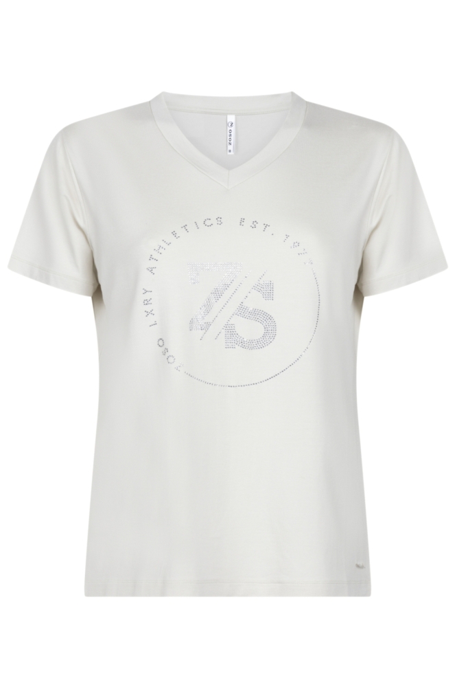 Zoso witte dames t-shirt | Vooraanzicht