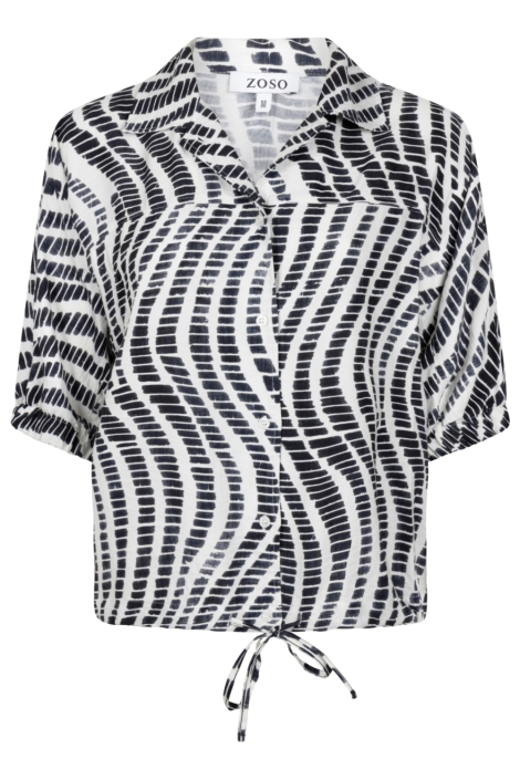 Zoso beige dames blouse | Vooraanzicht