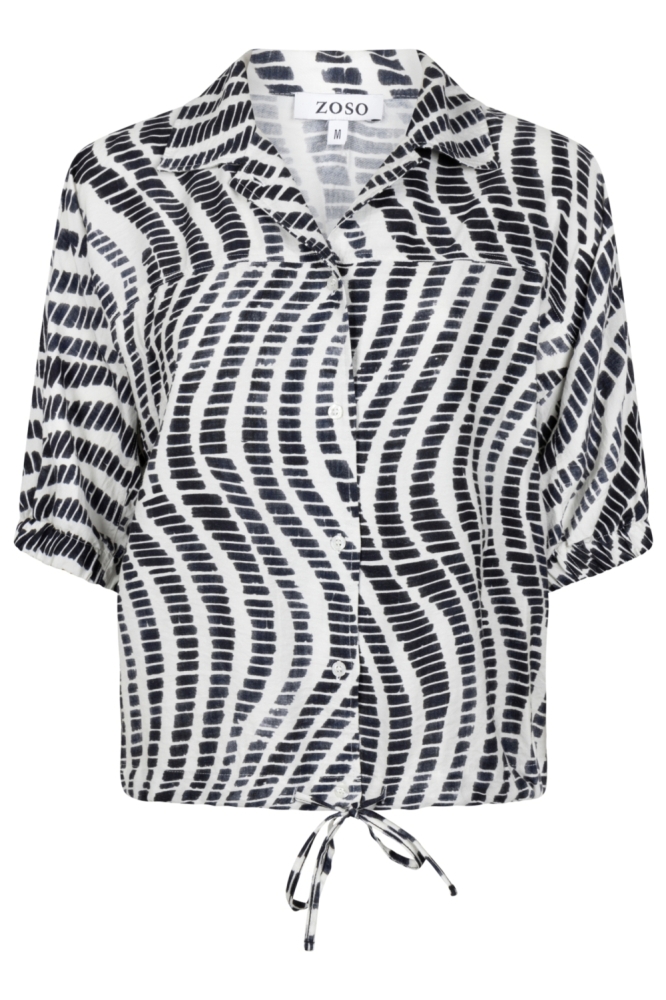 Zoso beige dames blouse | Vooraanzicht