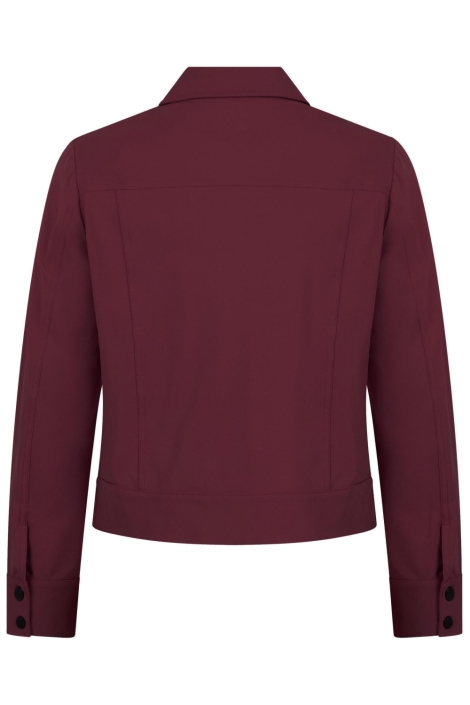 Zoso bordeaux dames blouse | Achteraanzicht