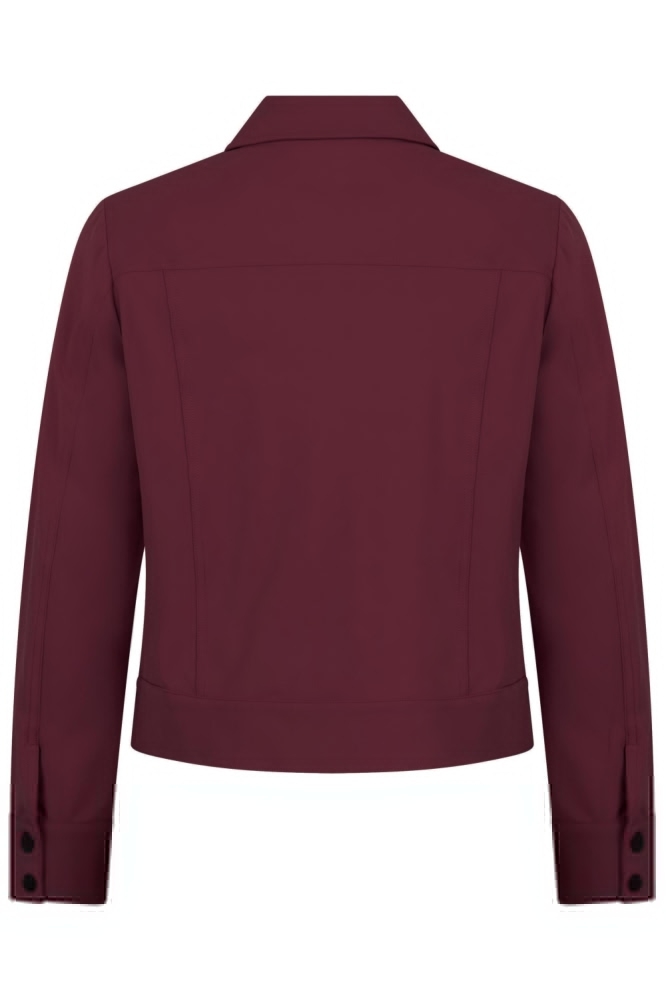 Zoso bordeaux dames blouse | Achteraanzicht
