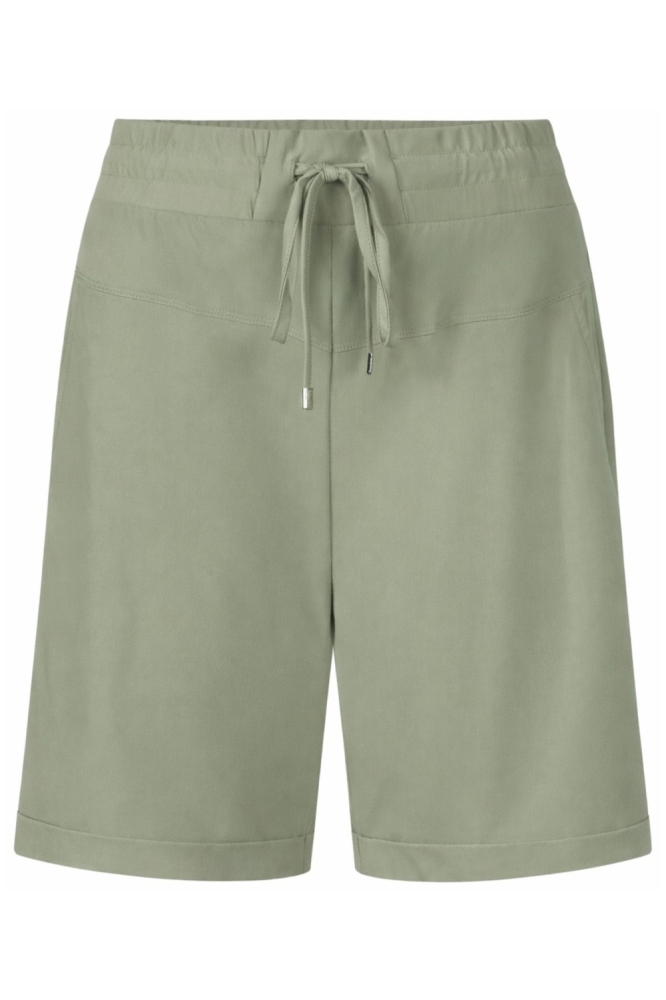 Zoso groene dames korte broek | Vooraanzicht