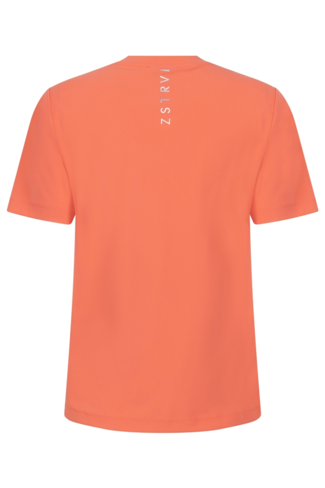Zoso oranje dames t-shirt | Achteraanzicht