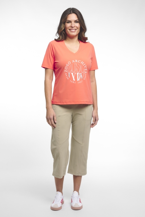 Zoso oranje dames t-shirt | Model