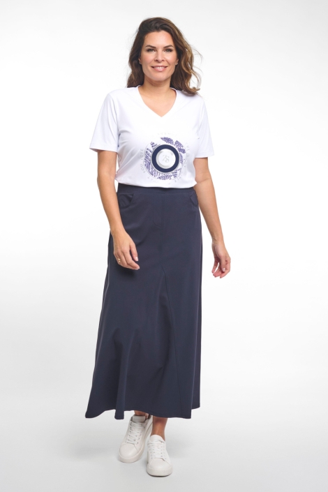 Zoso witte dames t-shirt | Model