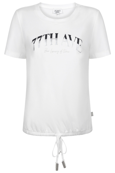 Zoso witte dames t-shirt | Vooraanzicht