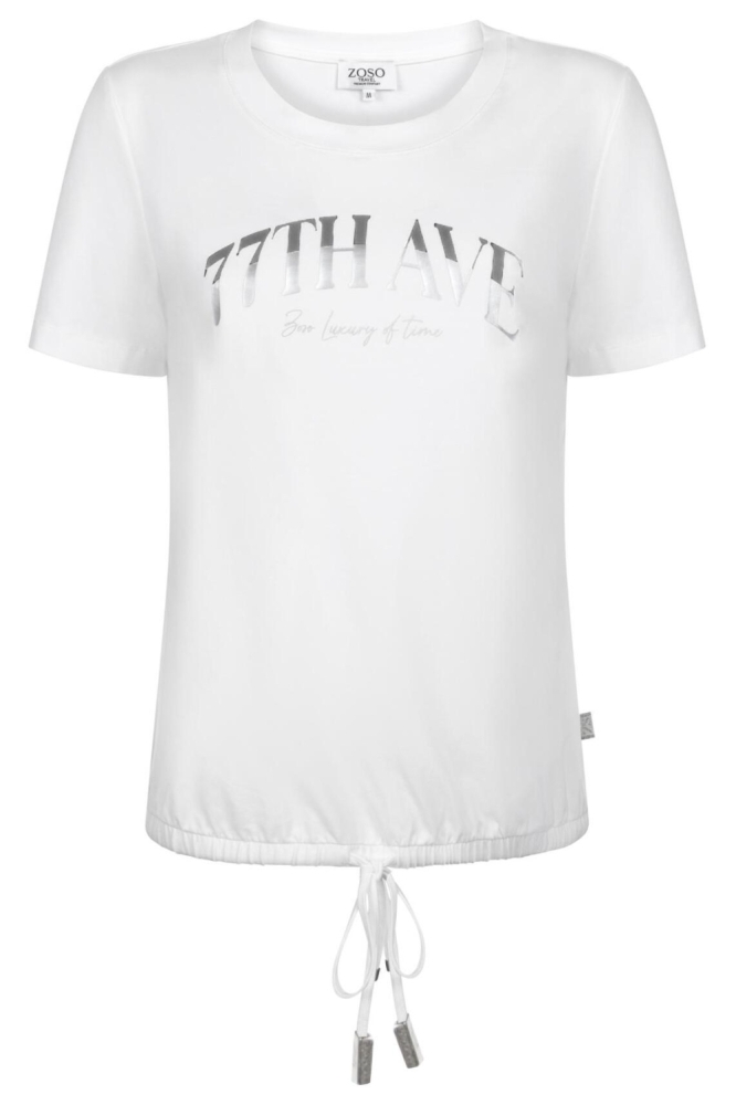 Zoso witte dames t-shirt | Vooraanzicht