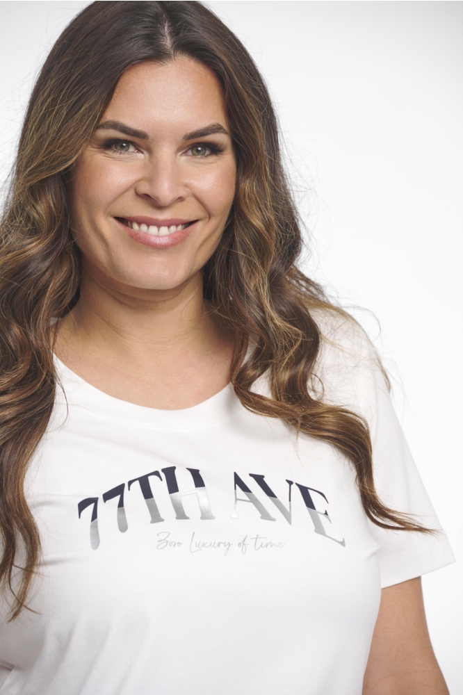 Zoso witte dames t-shirt | Close up