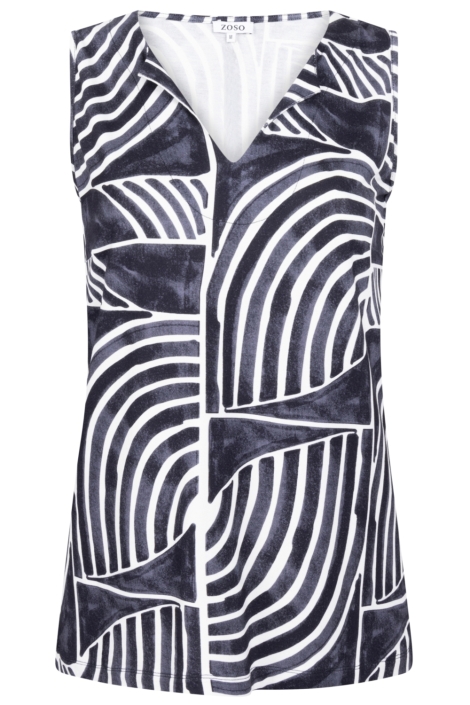 Zoso blauwe dames top | Vooraanzicht