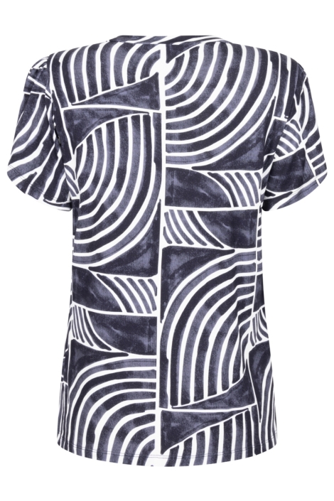 Zoso blauwe dames t-shirt | Achteraanzicht