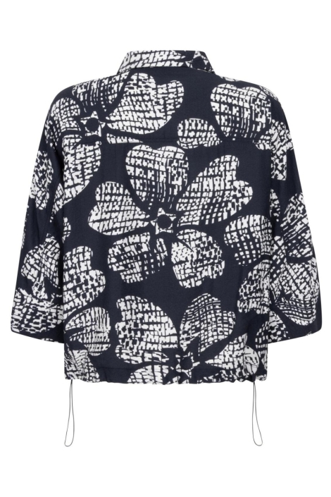 Zoso blauwe dames blouse | Achteraanzicht