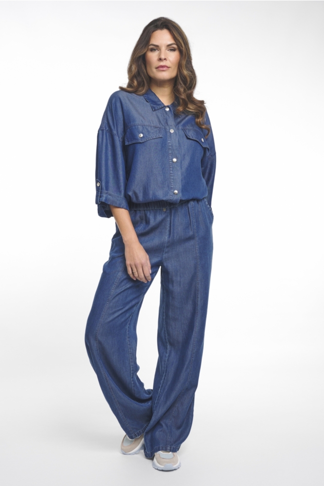Zoso blauwe dames blouse | Model