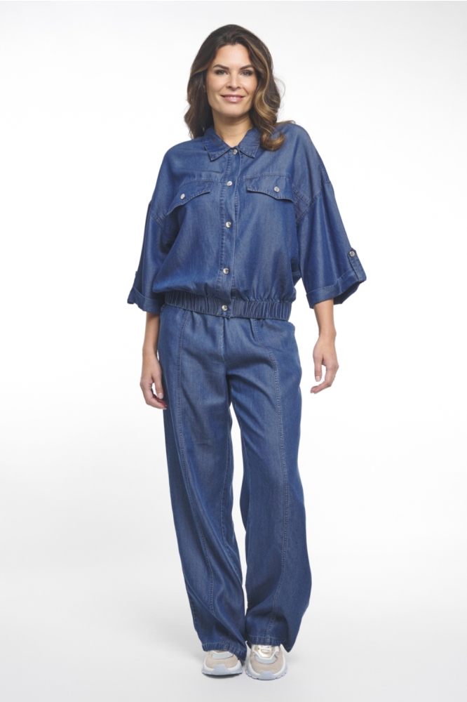 Zoso blauwe dames blouse | Model