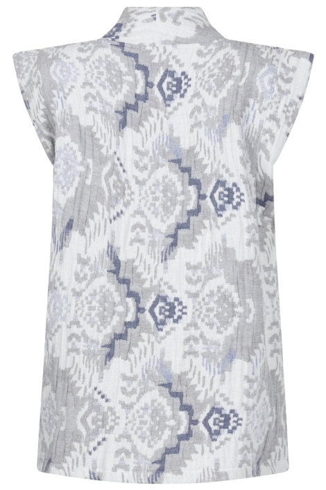 Zoso blauwe dames gilet | Achteraanzicht