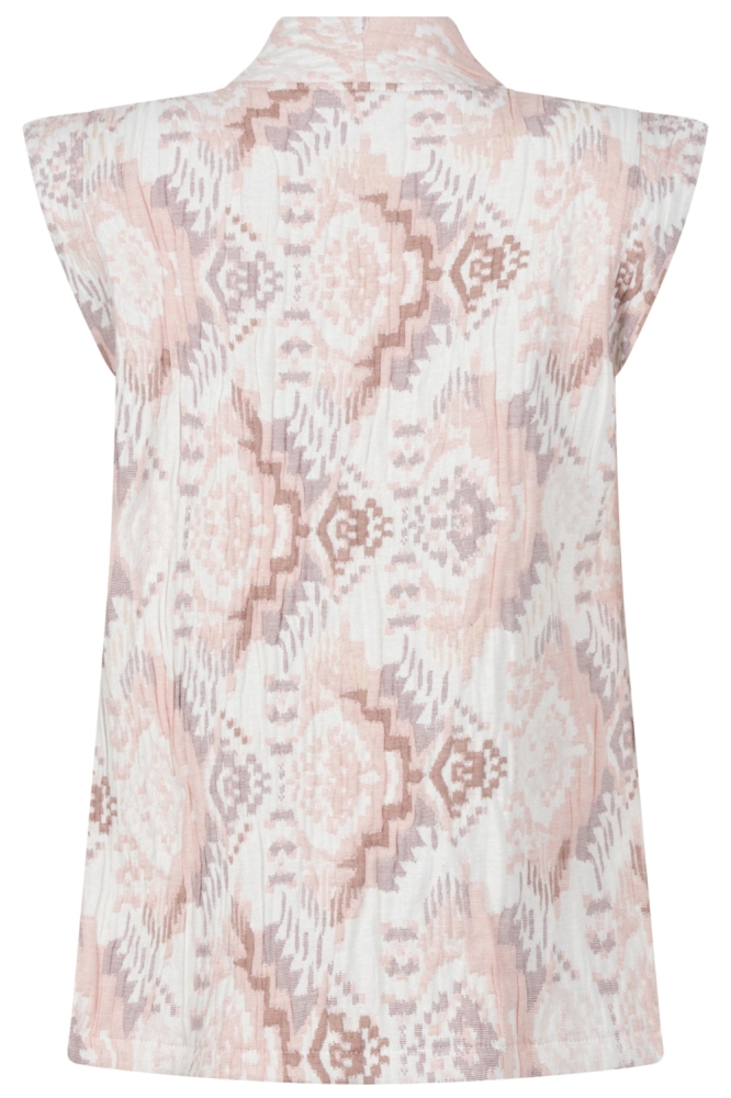 Zoso beige dames gilet | Achteraanzicht