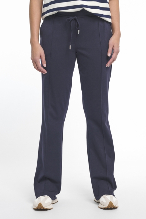 Zoso blauwe dames broek | Model vooraanzicht